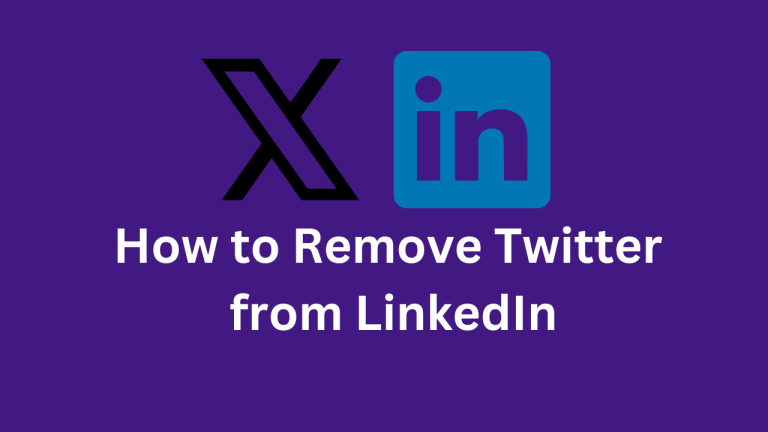 How to Remove Twitter from LinkedIn