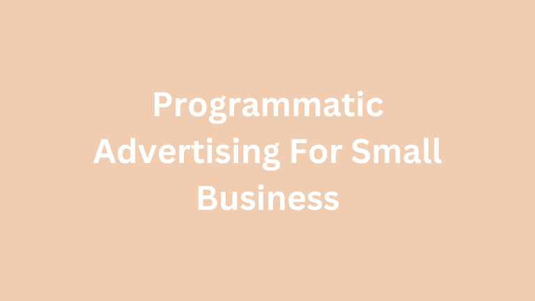 Programmatic Advertising for Small Businesses