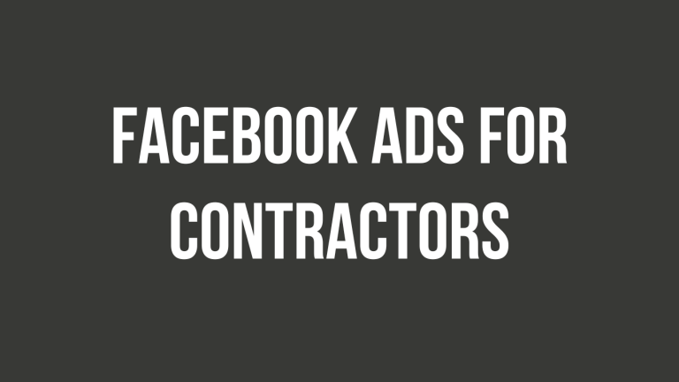 Facebook Ads for Contractors