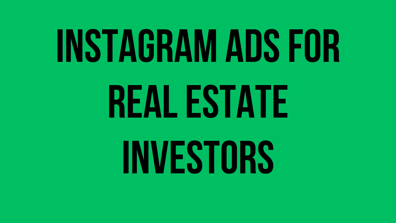 Facebook Ads for Real Estate Investors.